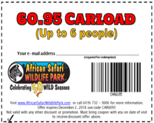 code promo zoo african safari
